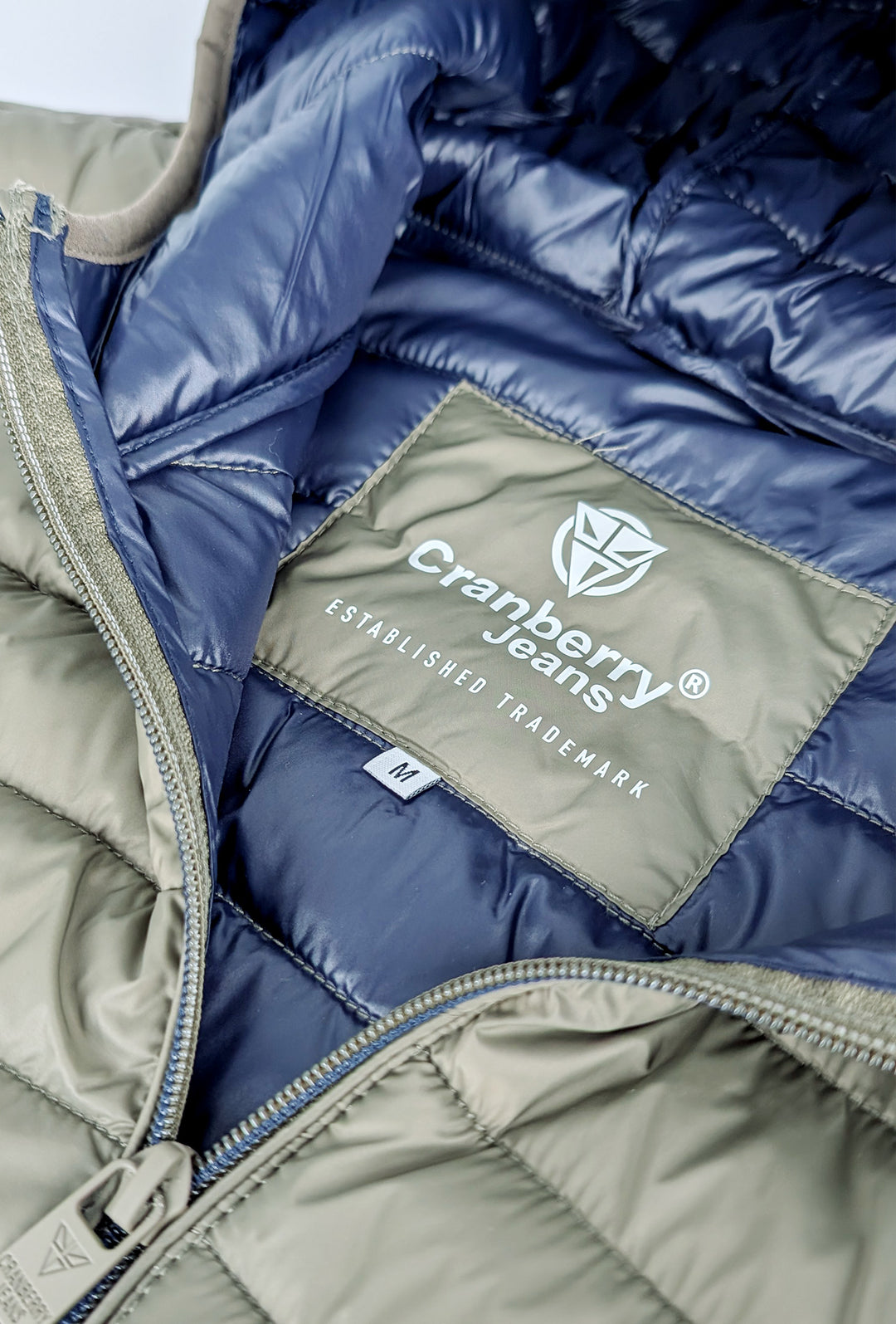 Piumino Uomo Cranberry giubbotto leggero con cappuccio - VERDE
