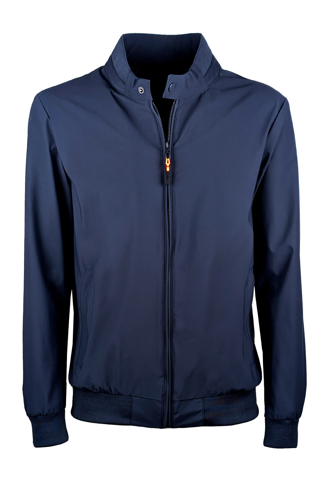 Giubbotto uomo Leggero Dresserd tessuto tecnico collo coreano - BLU