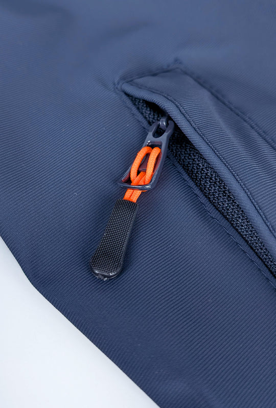 Giubbotto uomo Leggero Dresserd tessuto tecnico collo coreano - BLU