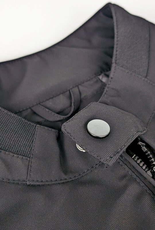 Giubbotto uomo Leggero Dresserd tessuto tecnico collo coreano - NERO
