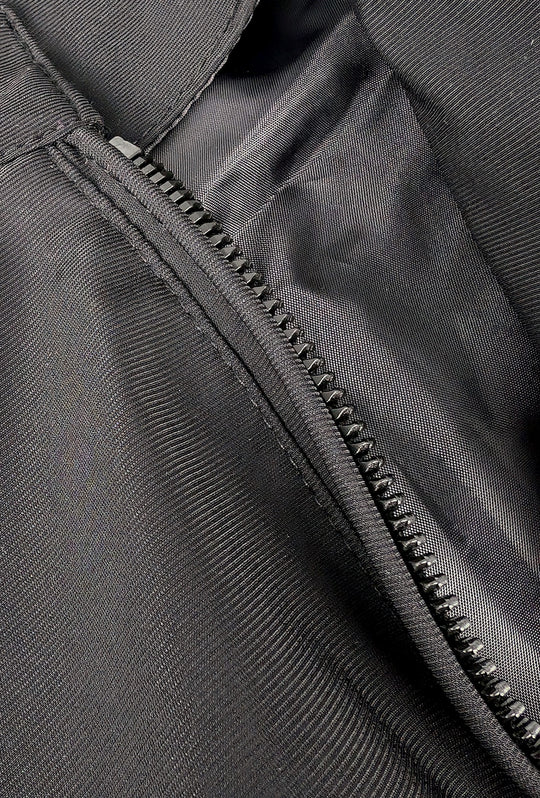 Giubbotto uomo Leggero Dresserd tessuto tecnico collo coreano - NERO