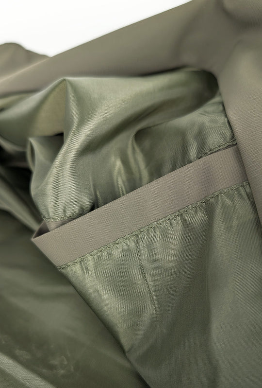 Giubbotto uomo Leggero Dresserd tessuto tecnico collo coreano - VERDE MILITARE