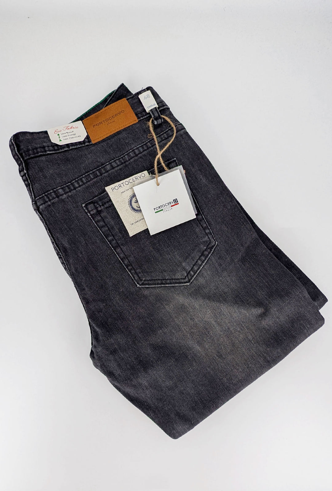 Jeans uomo Porto Cervo slim fit  Black light wash, elasticizzato