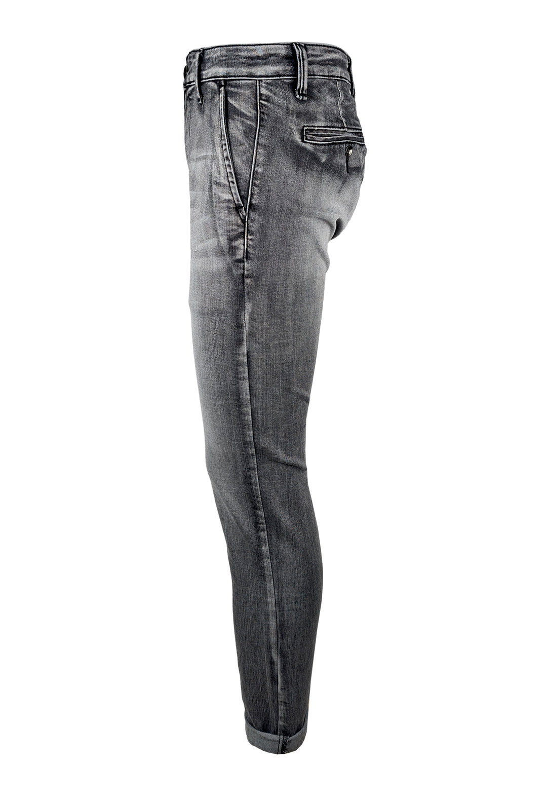 Jeans uomo Tasca america grigio pantalone gamba stretta - GRIGIO