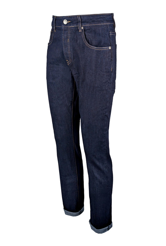 Jeans Uomo Scuro tinta unita Gamba stretta Dresserd