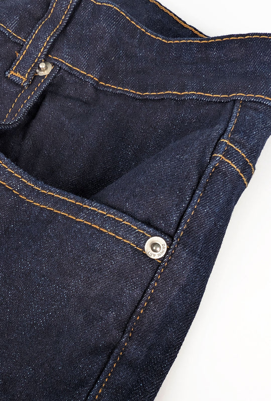 Jeans Uomo Scuro tinta unita Gamba stretta Dresserd