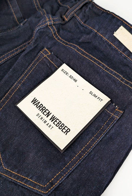 Jeans Uomo Scuro tinta unita Gamba stretta Dresserd