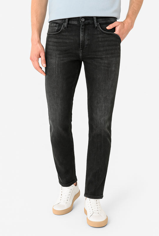 Jeans denim nero pantalone uomo gamba stretta Dresserd - GRIGIO