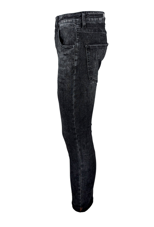 Jeans denim nero pantalone uomo gamba stretta Dresserd - GRIGIO