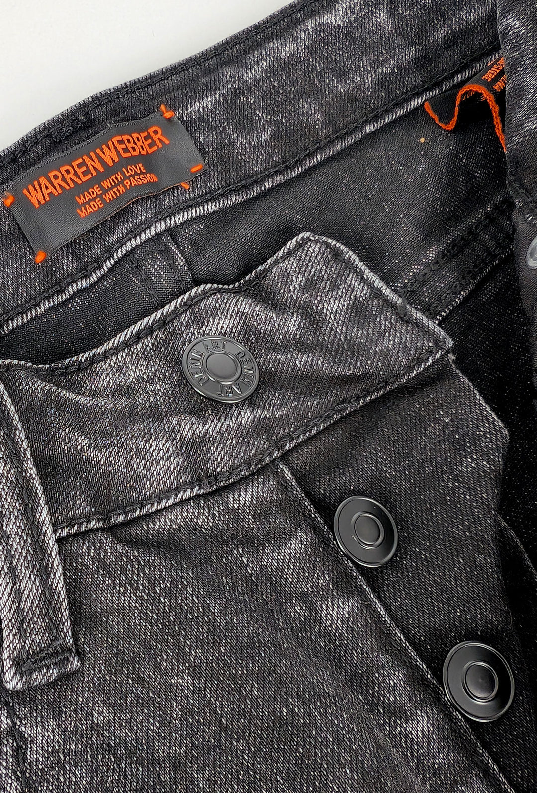 Jeans denim nero pantalone uomo gamba stretta Dresserd - GRIGIO