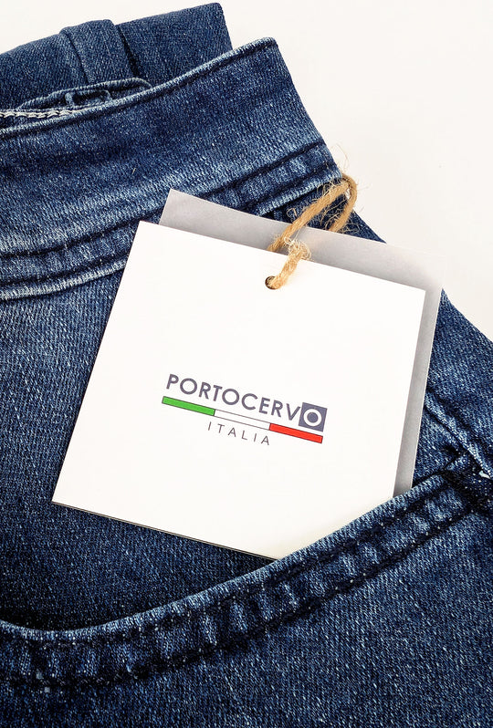 Pantalone in Jeans Portocervo Denim Slim Fit modello elasticizzato estivo