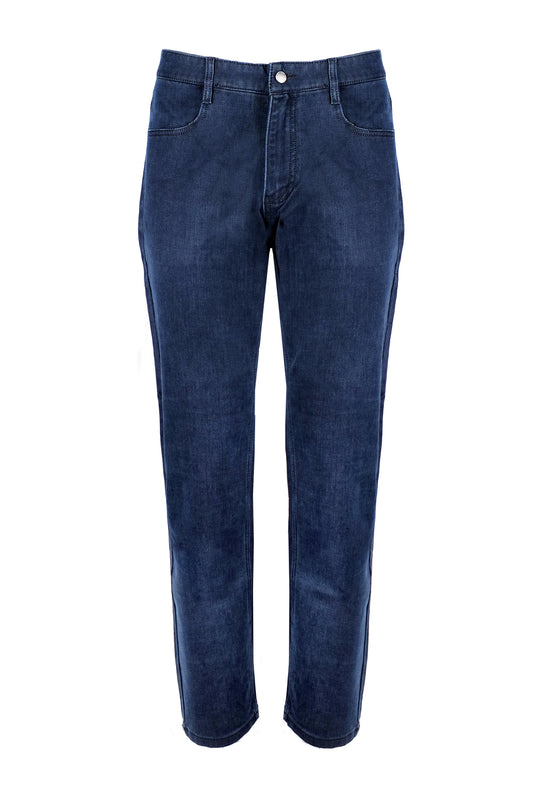 Pantalone Uomo Gamba Regular fit in cotone invernale - BLU