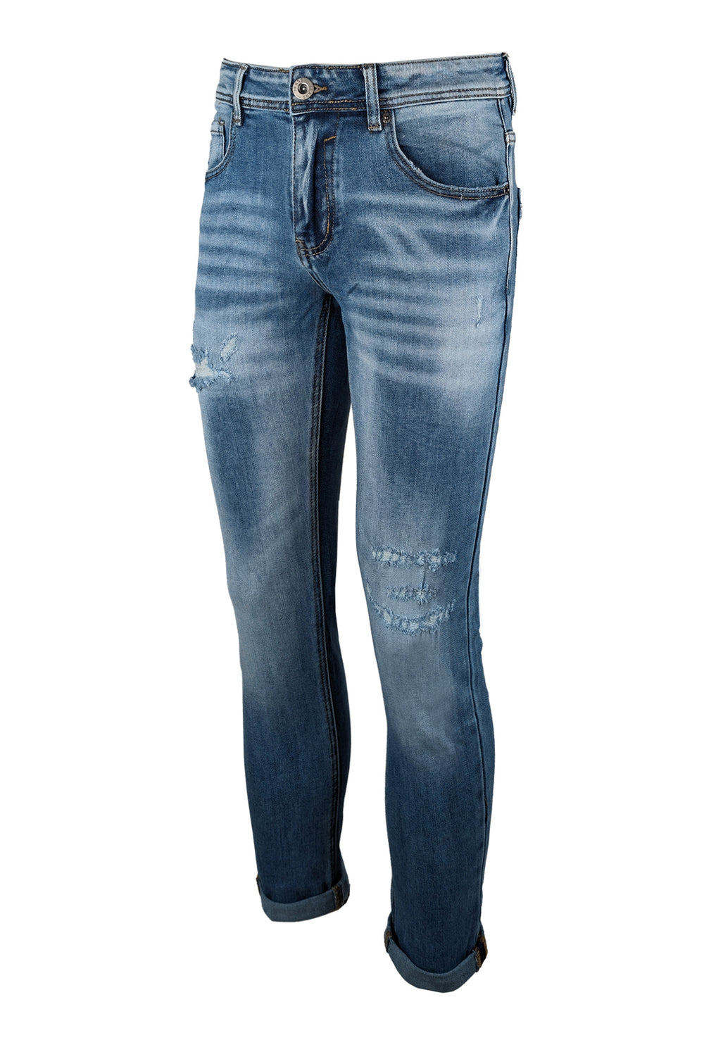 Jeans uomo Dresserd pantalone elasticizzato con abrasioni