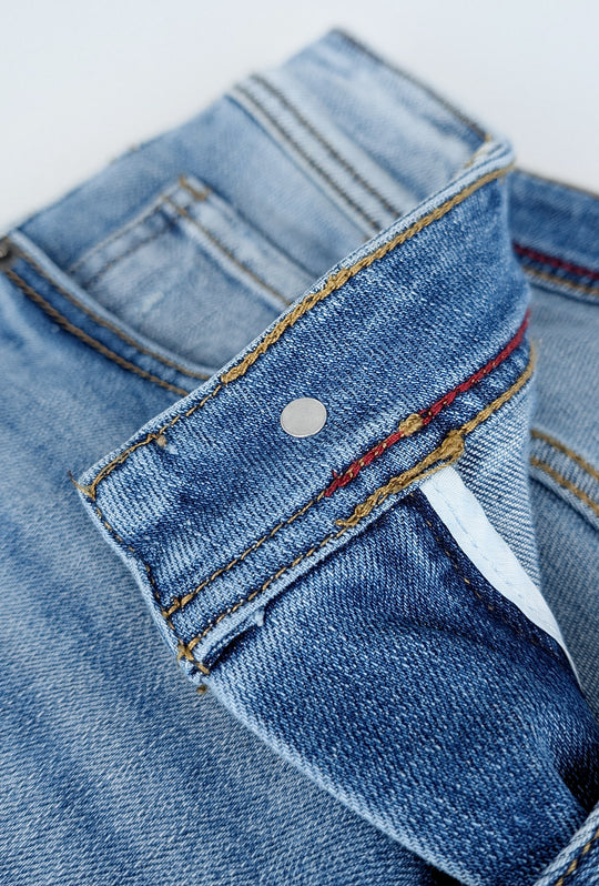 Jeans uomo Dresserd pantalone elasticizzato con abrasioni