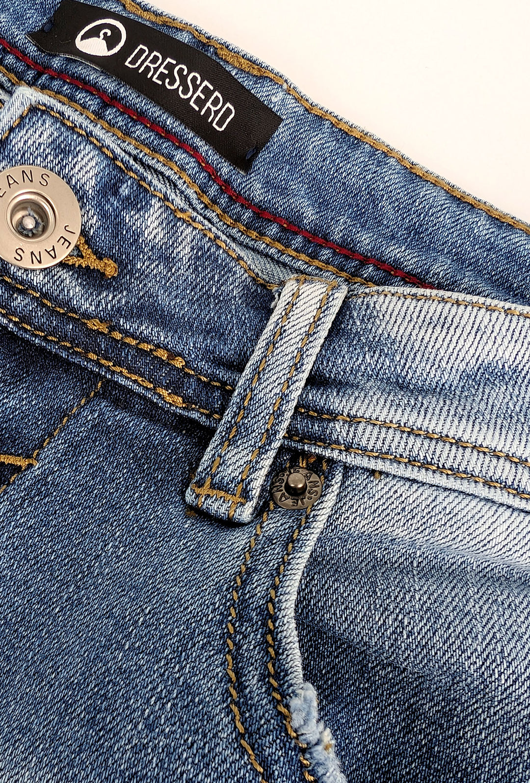 Jeans uomo Dresserd pantalone elasticizzato con abrasioni