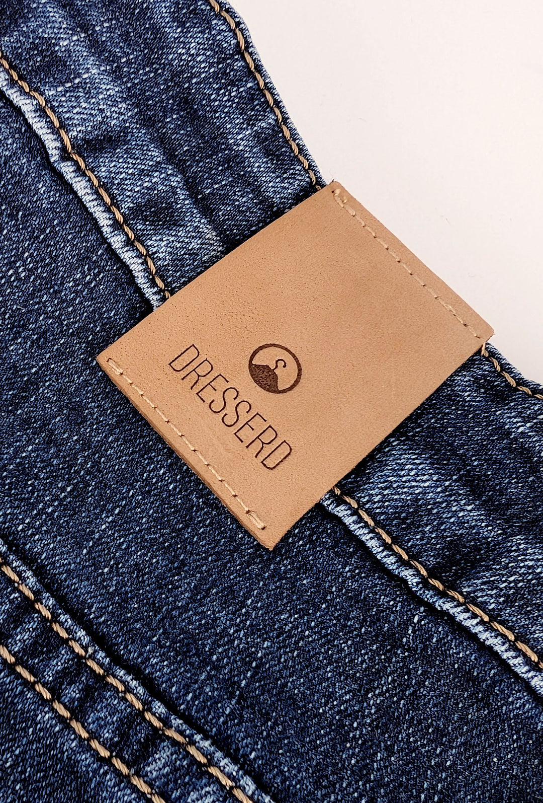Jeans Uomo DRESSERD pantalone regular fit colorazione scura