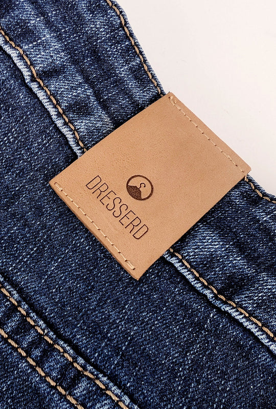 Jeans Uomo DRESSERD pantalone regular fit colorazione scura