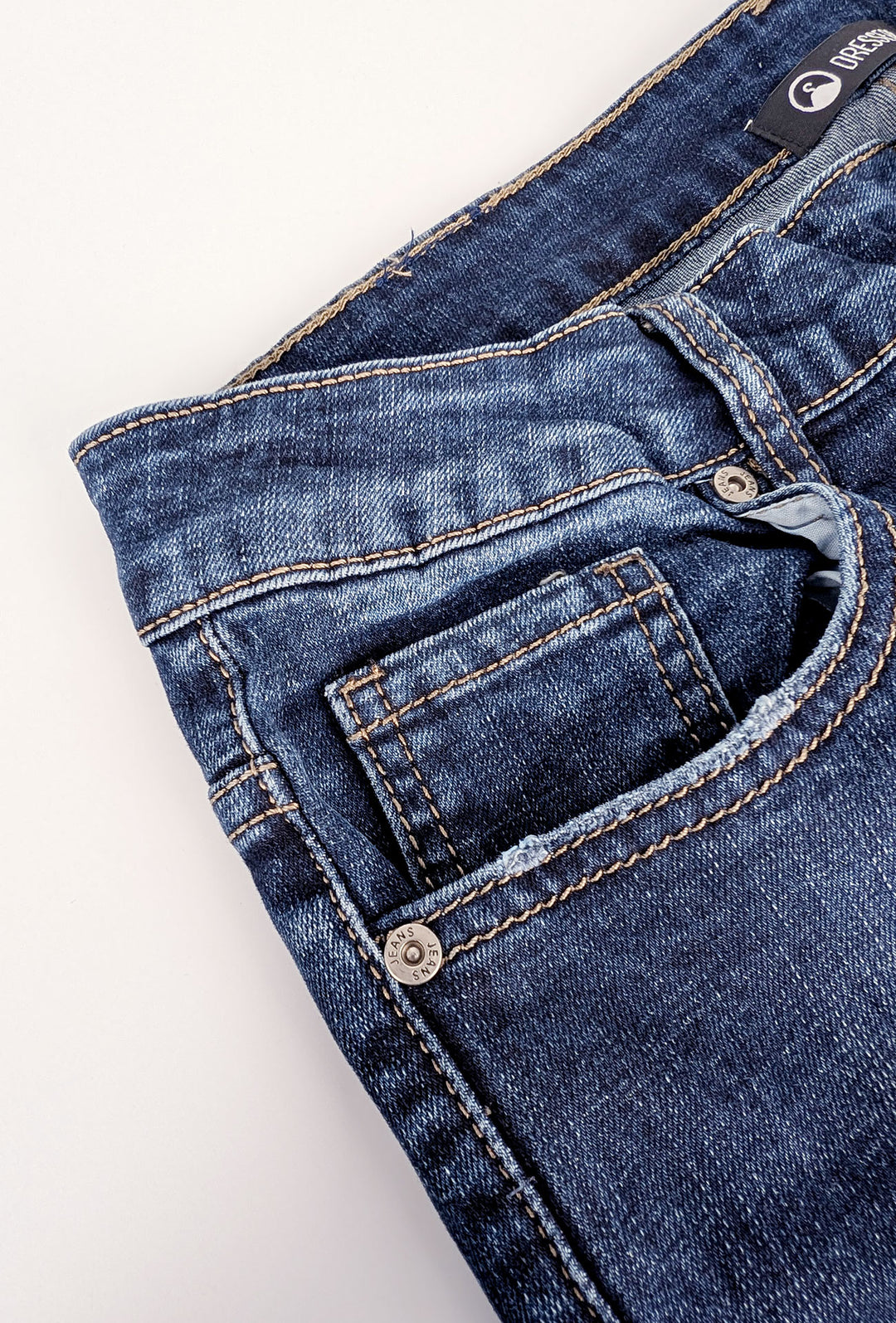 Jeans Uomo DRESSERD pantalone regular fit colorazione scura