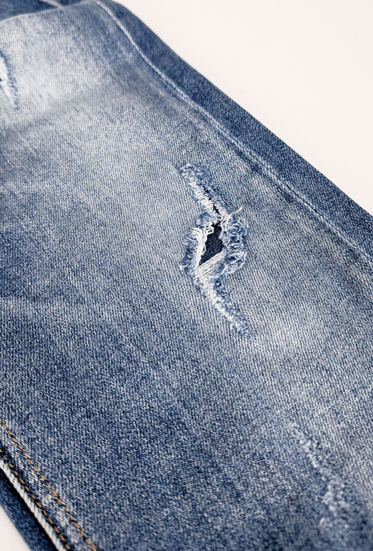 Jeans uomo dresserd con strappi pantalone slim fit