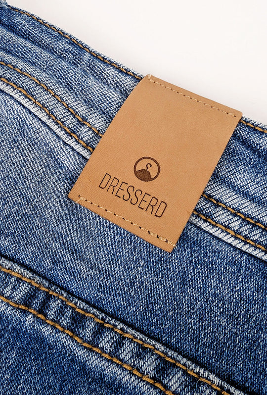 Jeans uomo dresserd con strappi pantalone slim fit