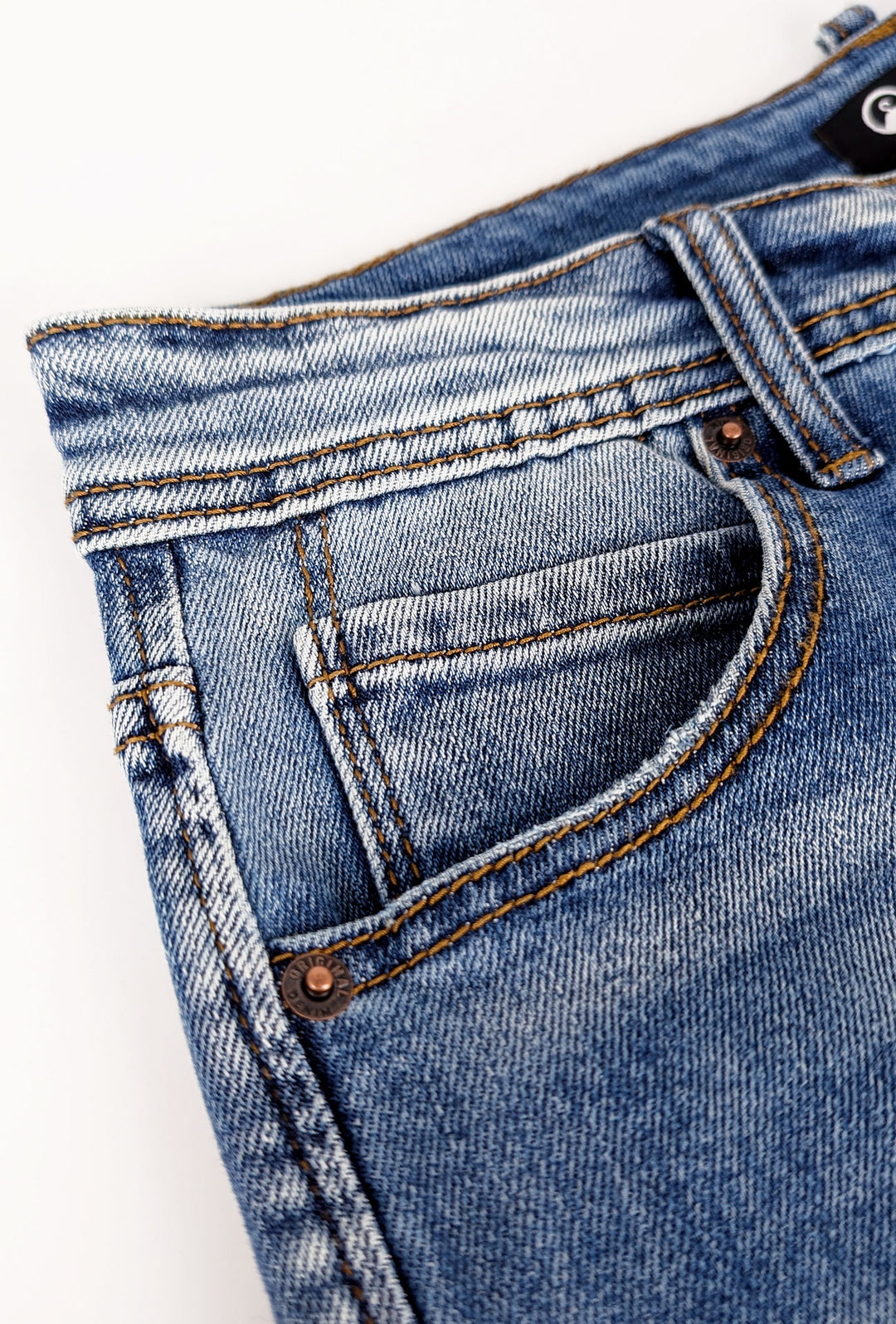 Jeans uomo Dresserd gamba stretta senza strappi colorazione chiara