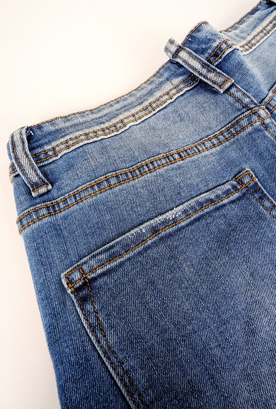 Jeans uomo Dresserd gamba stretta senza strappi colorazione chiara