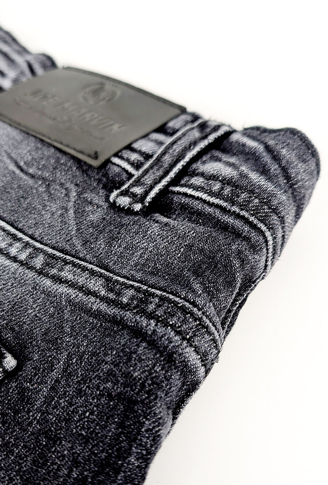 Jeans Uomo Nero con sfumature Pantalone Slim fit - NERO