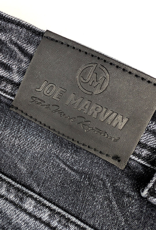 Jeans Uomo Nero con sfumature Pantalone Slim fit - NERO