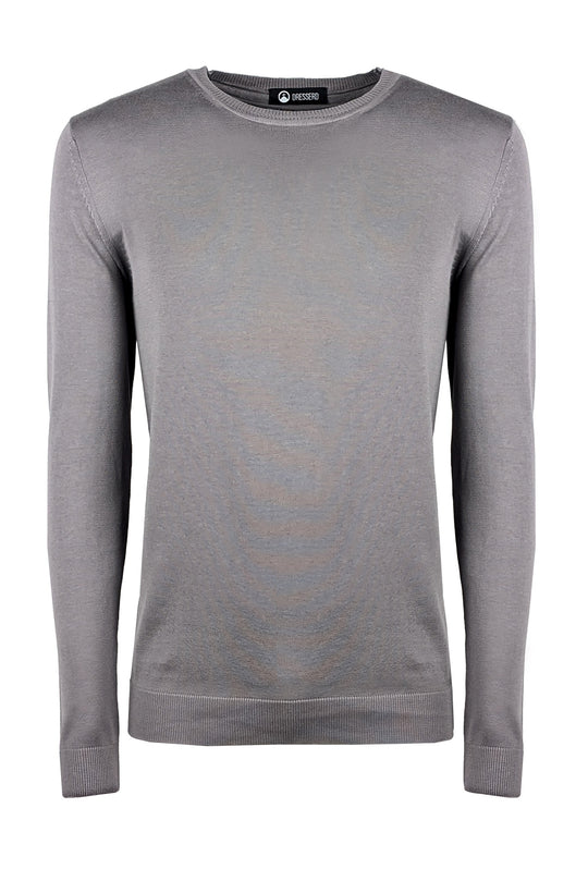Maglioncino Dresserd manica lunga in 100% Cotone - GRIGIO SCURO