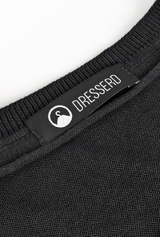 Maglioncino Dresserd manica lunga in 100% Cotone - NERO