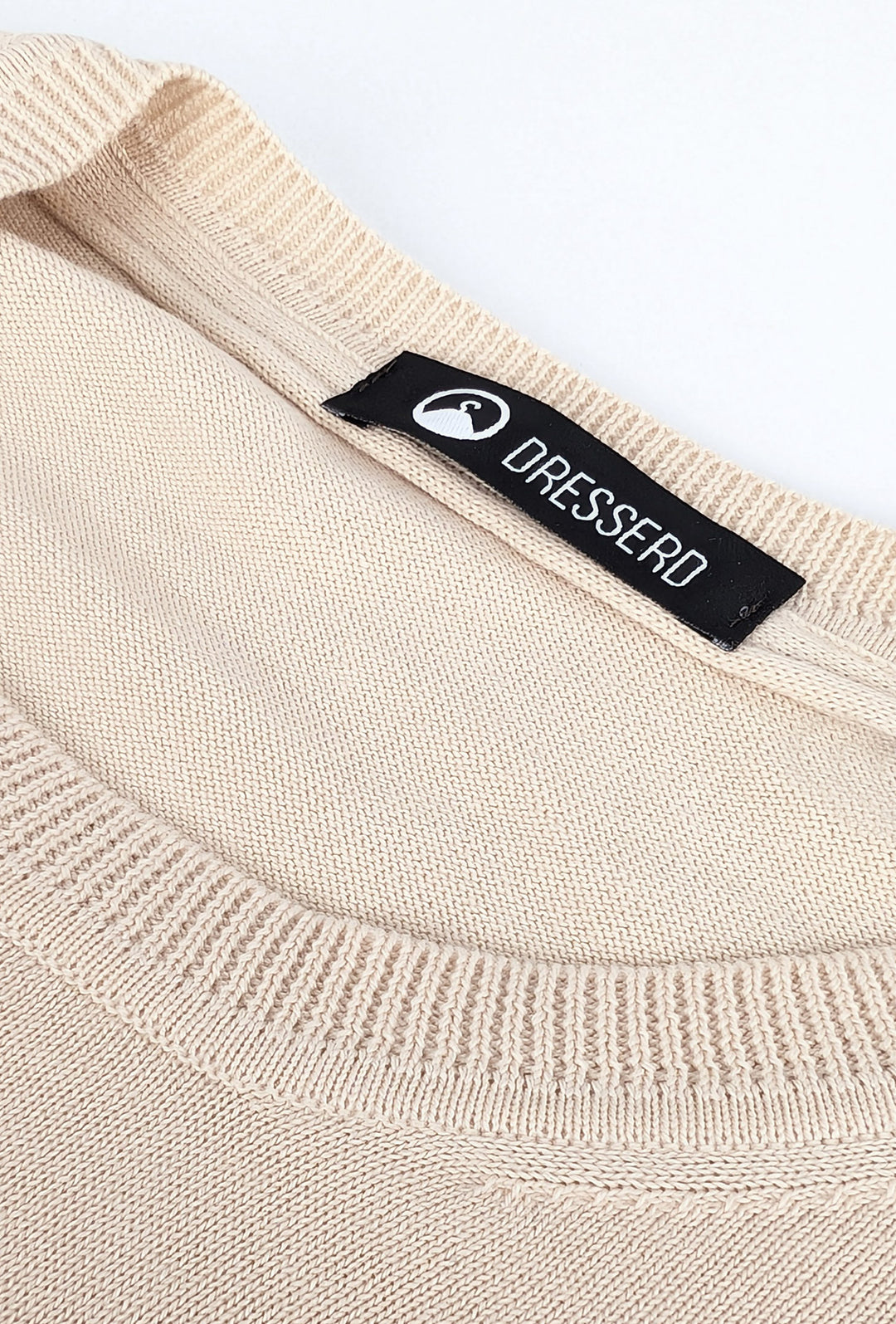 Maglioncino Dresserd manica lunga in 100% Cotone - BEIGE