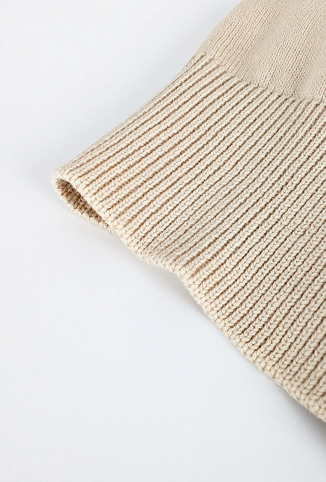 Maglioncino Dresserd manica lunga in 100% Cotone - BEIGE
