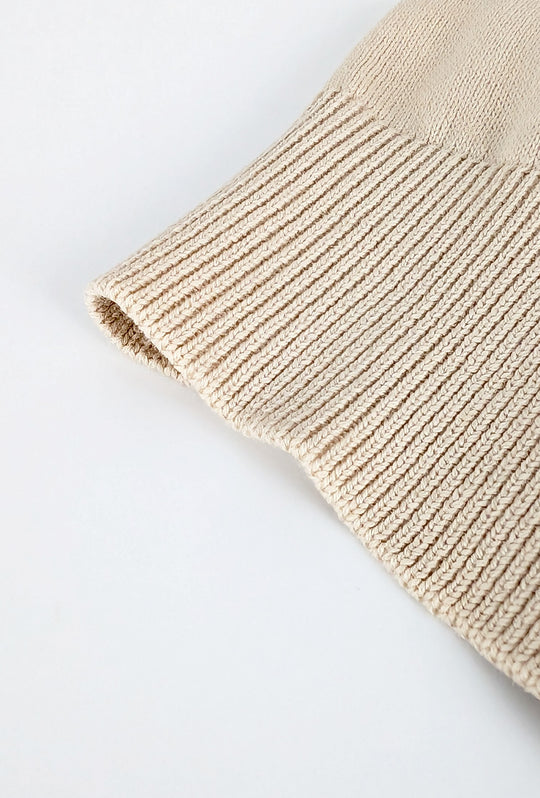 Maglioncino Dresserd manica lunga in 100% Cotone - BEIGE