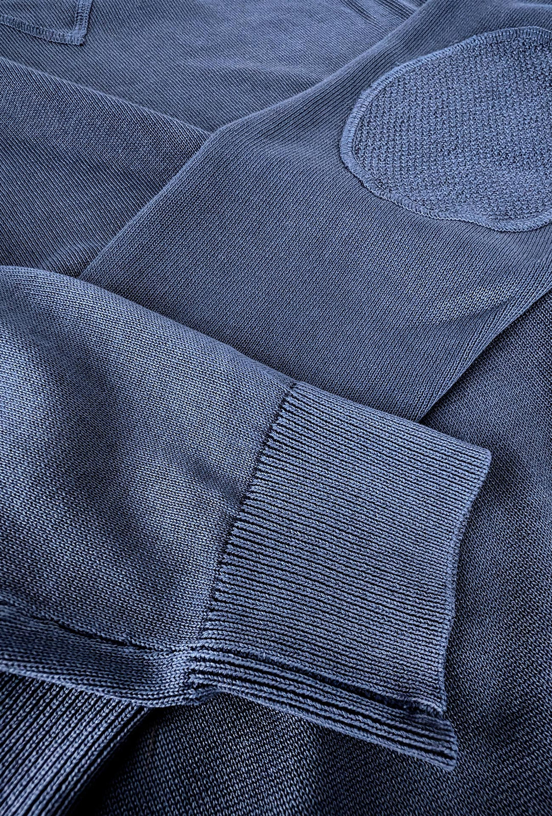 Maglioncino uomo cotone lavato con top Maglia girocollo - BLU
