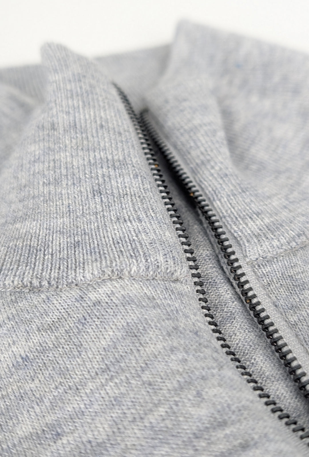 Maglia uomo Dresserd Full Zip in lana rasata Maglioncino aperto - GRIGIO