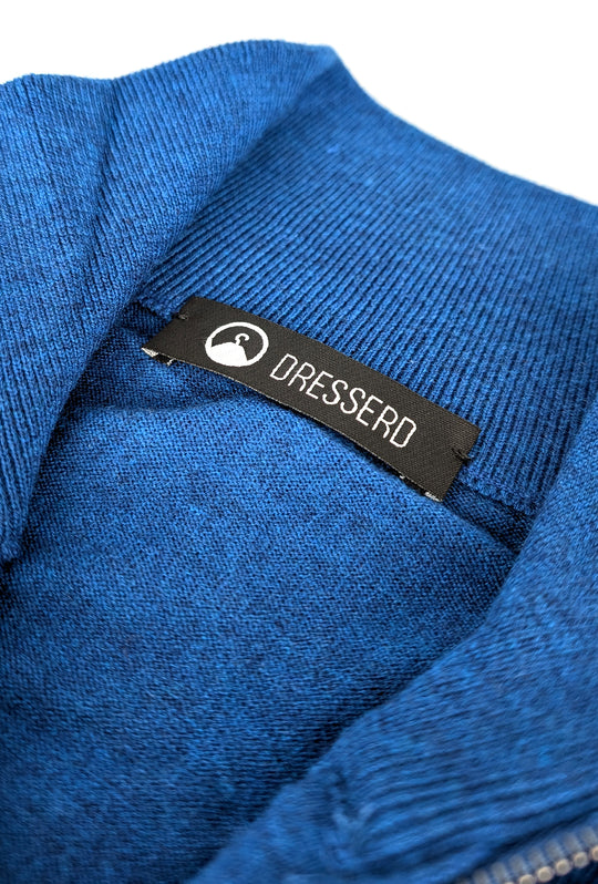 Mezza Zip uomo viscosa lana rasata Dresserd maglioncino - AVIO