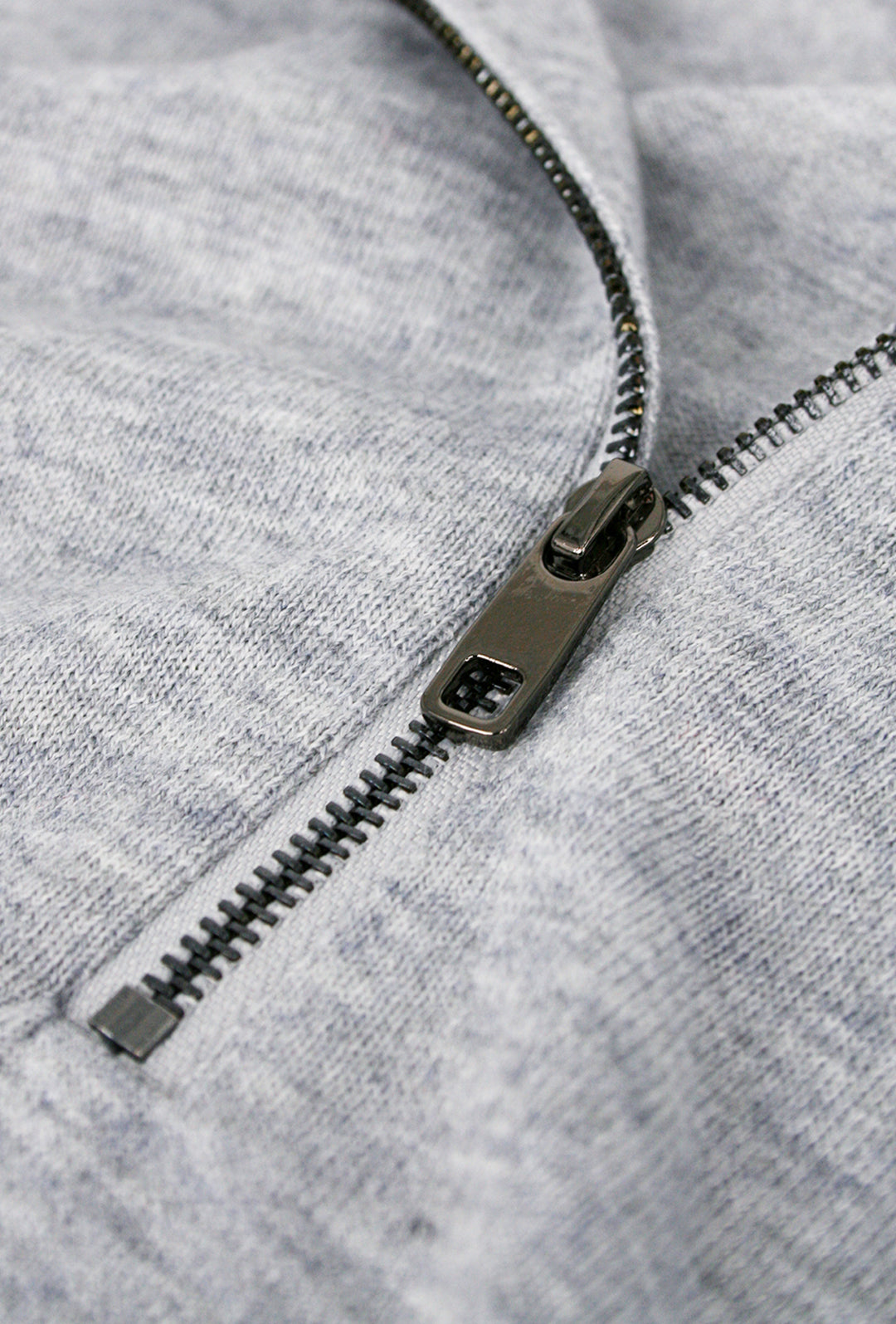 Mezza Zip uomo viscosa lana rasata Dresserd maglioncino - GRIGIO