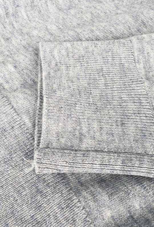 Mezza Zip uomo viscosa lana rasata Dresserd maglioncino - GRIGIO