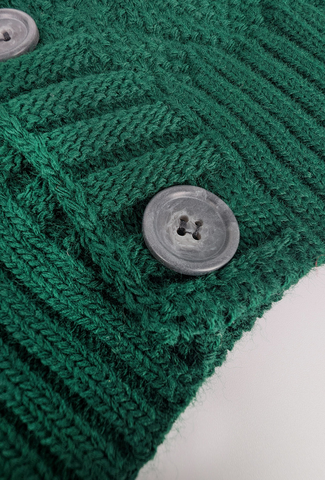 Maglia Uomo Manica lunga con bottoni e cappuccio Cardigan Felpa in Maglia Dresserd - VERDE