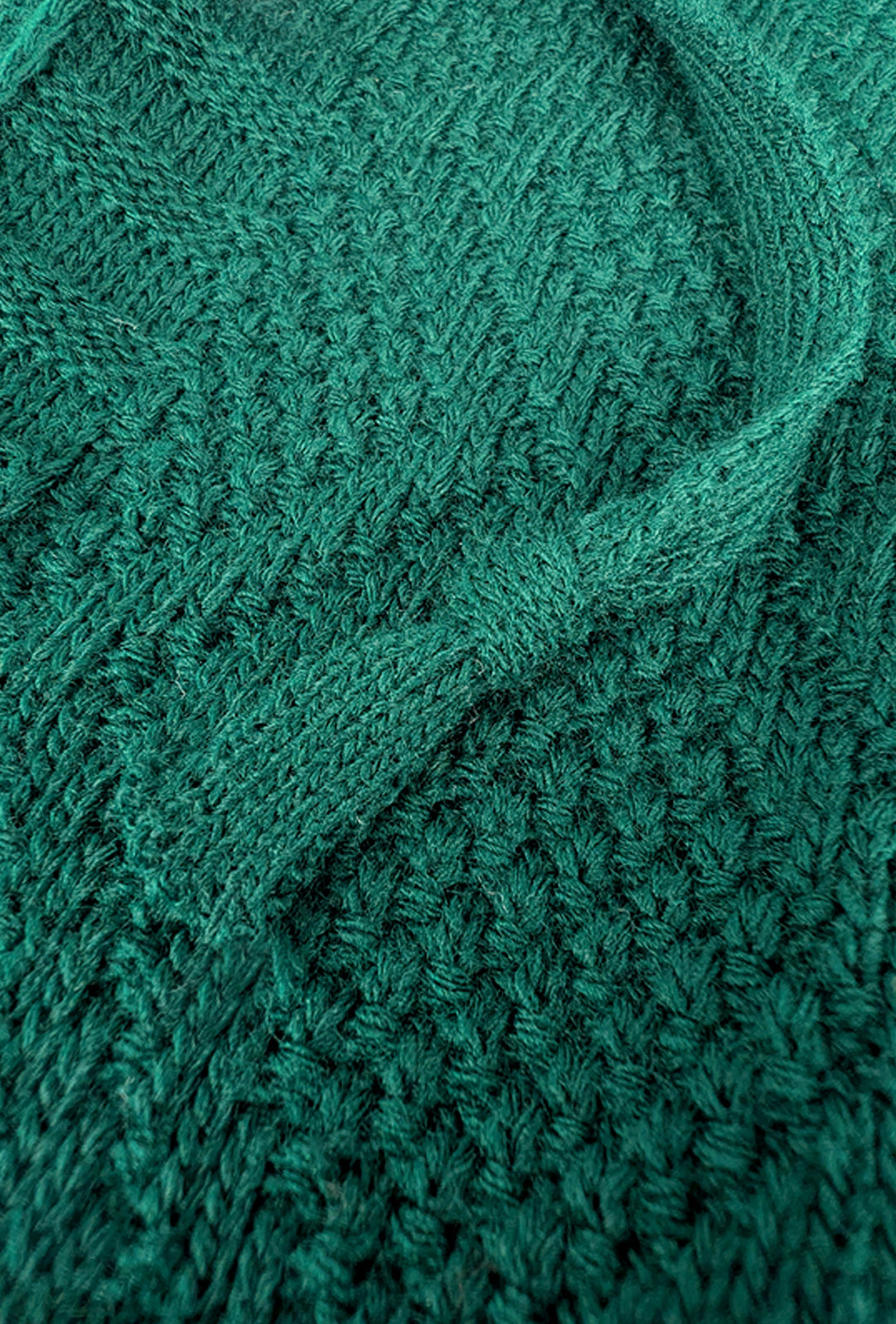 Maglia Uomo Manica lunga con bottoni e cappuccio Cardigan Felpa in Maglia Dresserd - VERDE