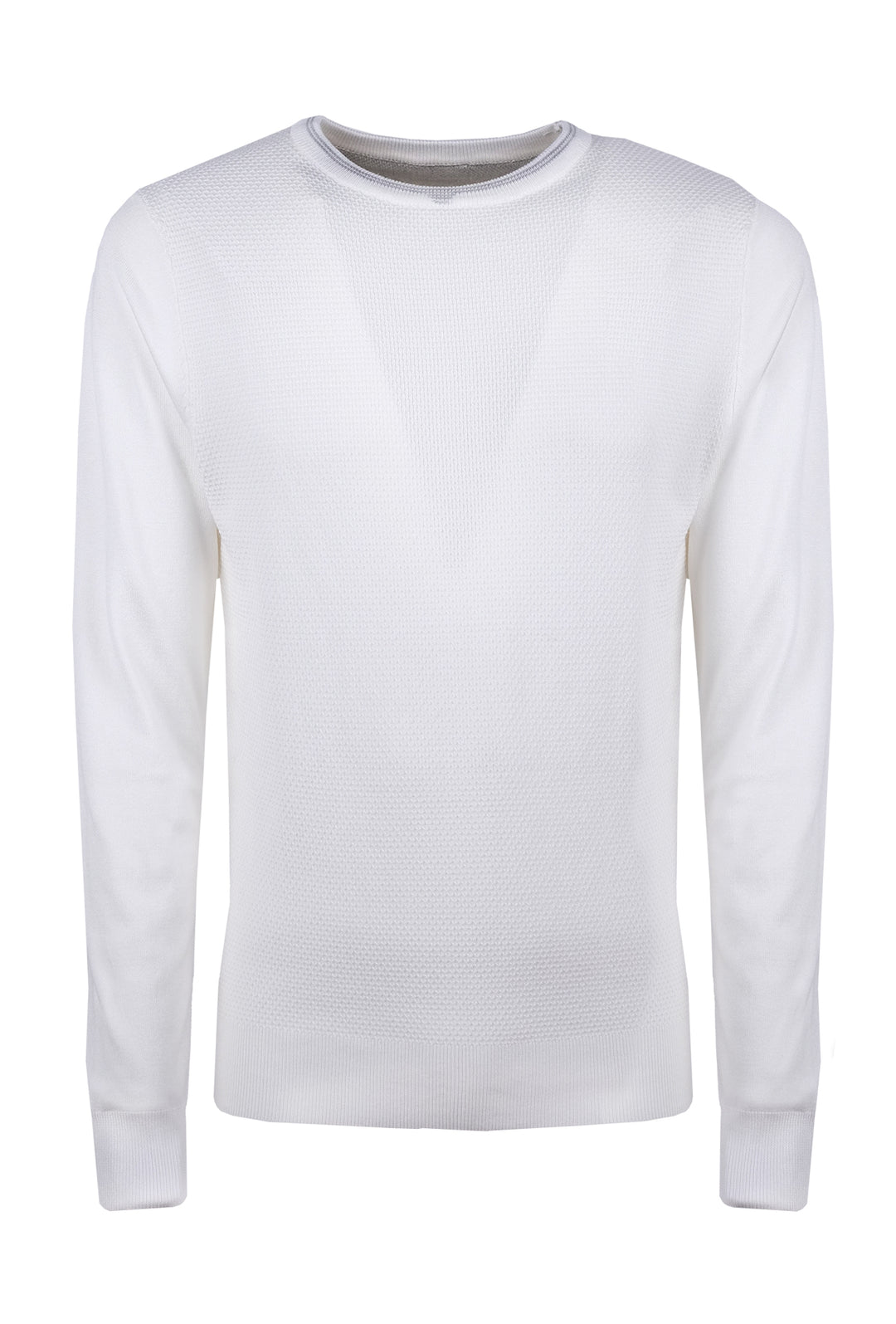 Maglioncino Uomo Viscosa Trama lavorata Dresserd - BIANCO