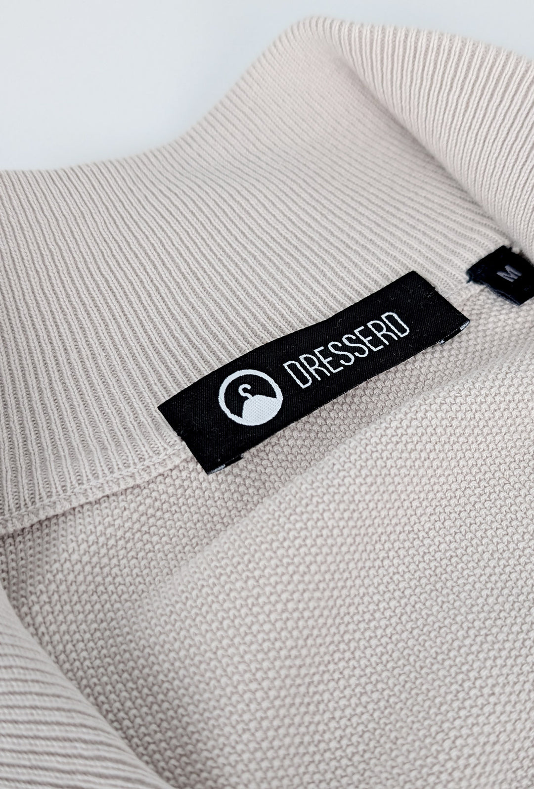 Maglioncino giacca aperta in cotone trama lavorata con zip - BEIGE