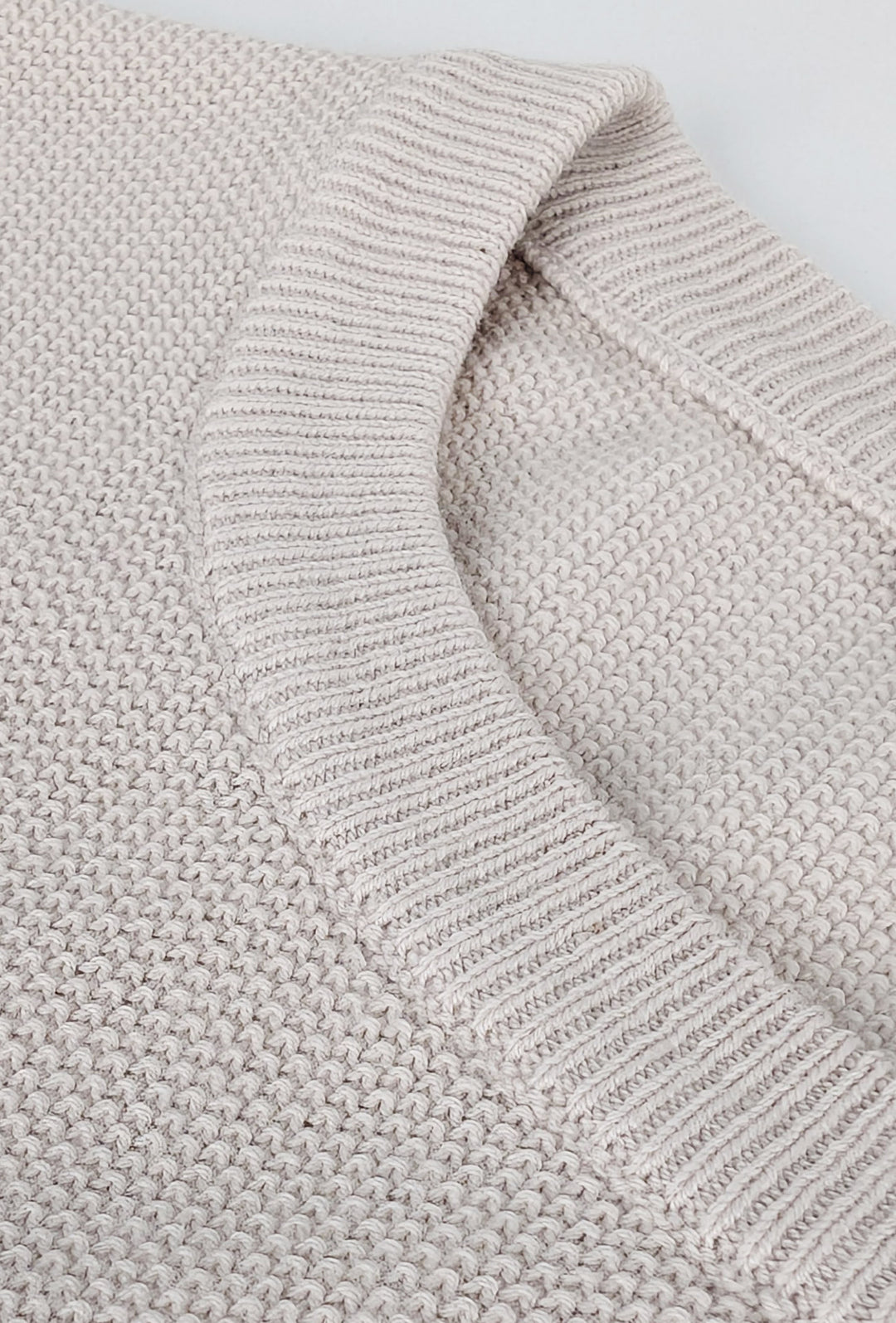Maglioncino uomo 100% Cotone Trama lavorata Maglie Girocollo dresserd - TORTORA