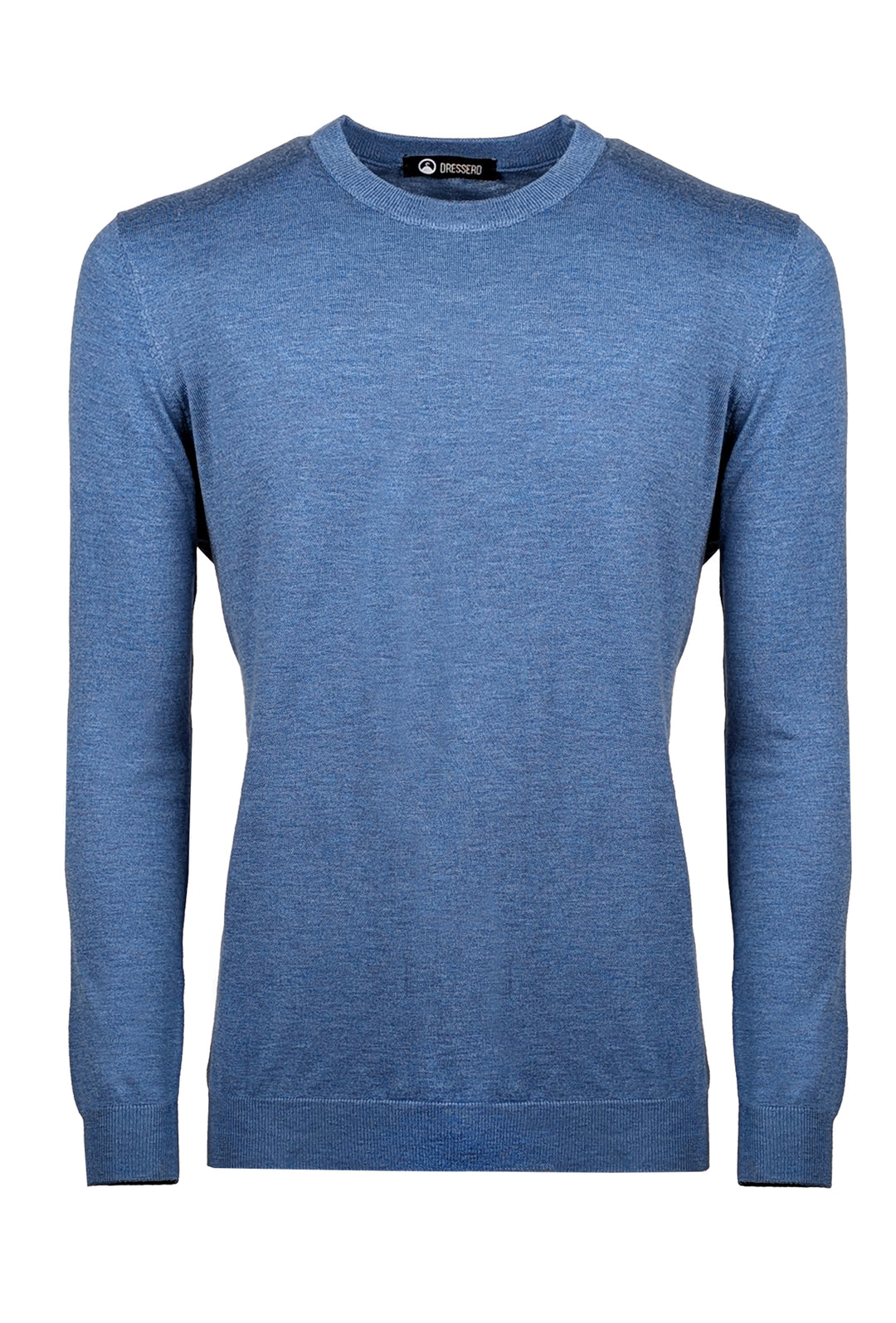 Maglia Uomo girocollo maglioncino Dresserd in lana rasata - AZZURRO