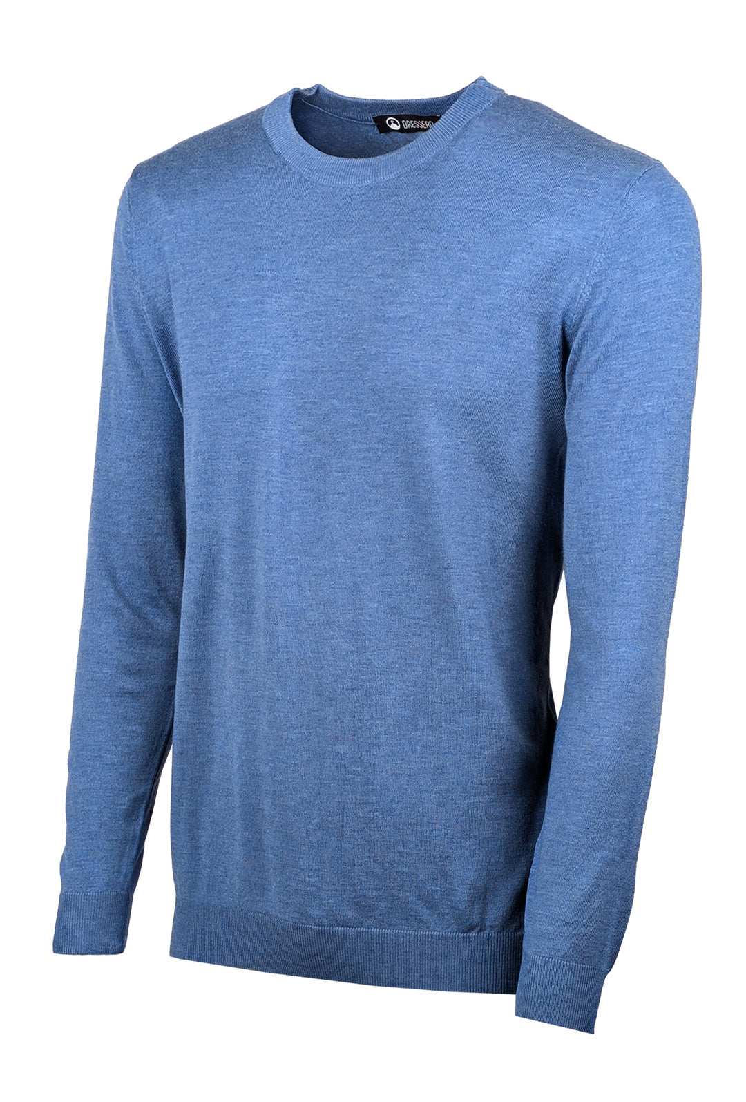 Maglia Uomo girocollo maglioncino Dresserd in lana rasata - AZZURRO