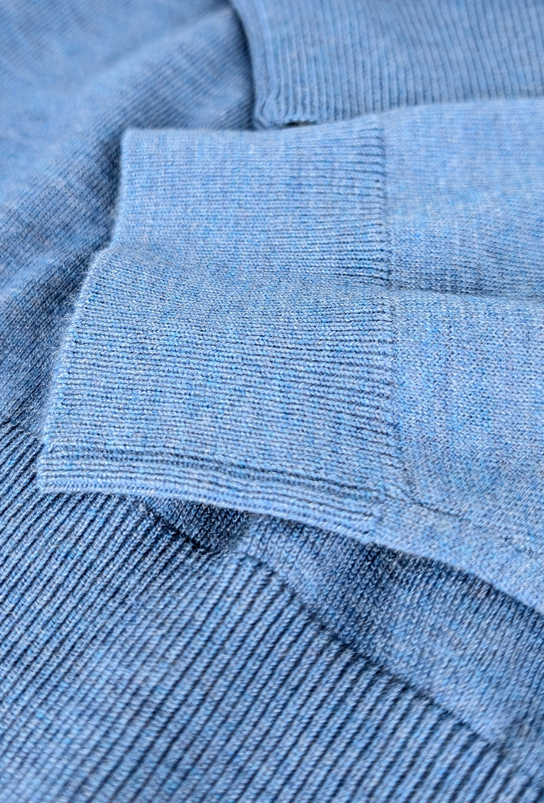 Maglia Uomo girocollo maglioncino Dresserd in lana rasata - AZZURRO