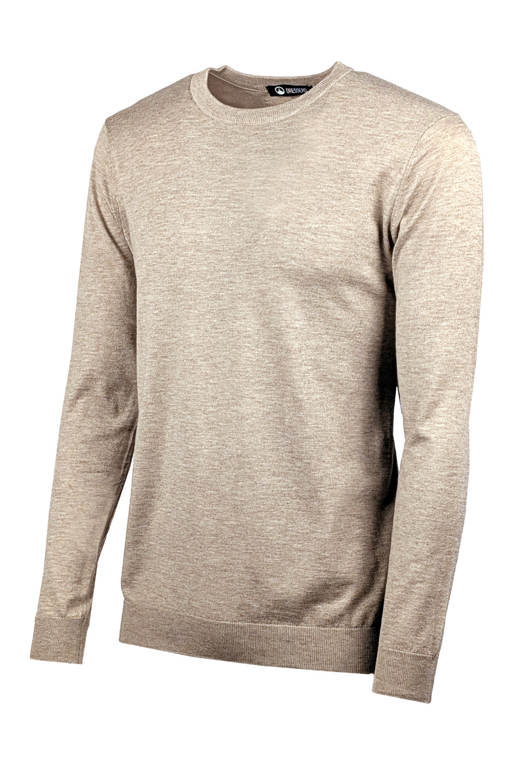 Maglia Uomo girocollo maglioncino Dresserd in lana rasata - BEIGE
