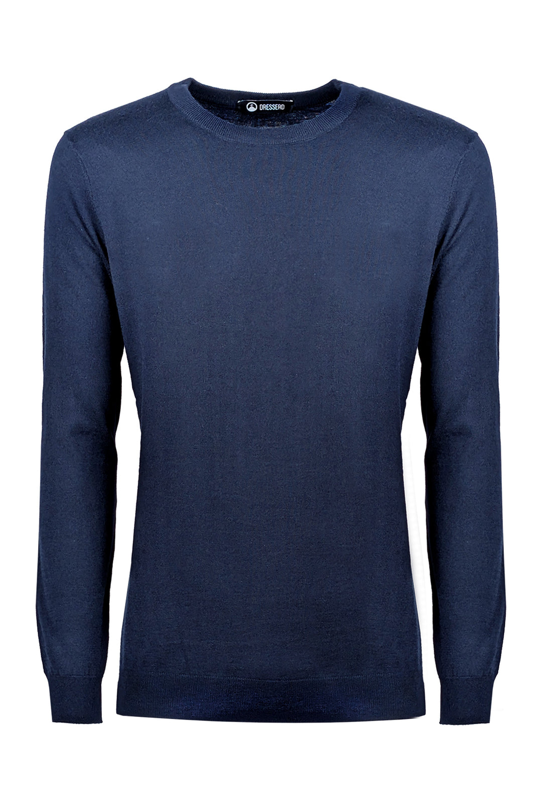 Maglia Uomo girocollo maglioncino Dresserd in lana rasata - BLU