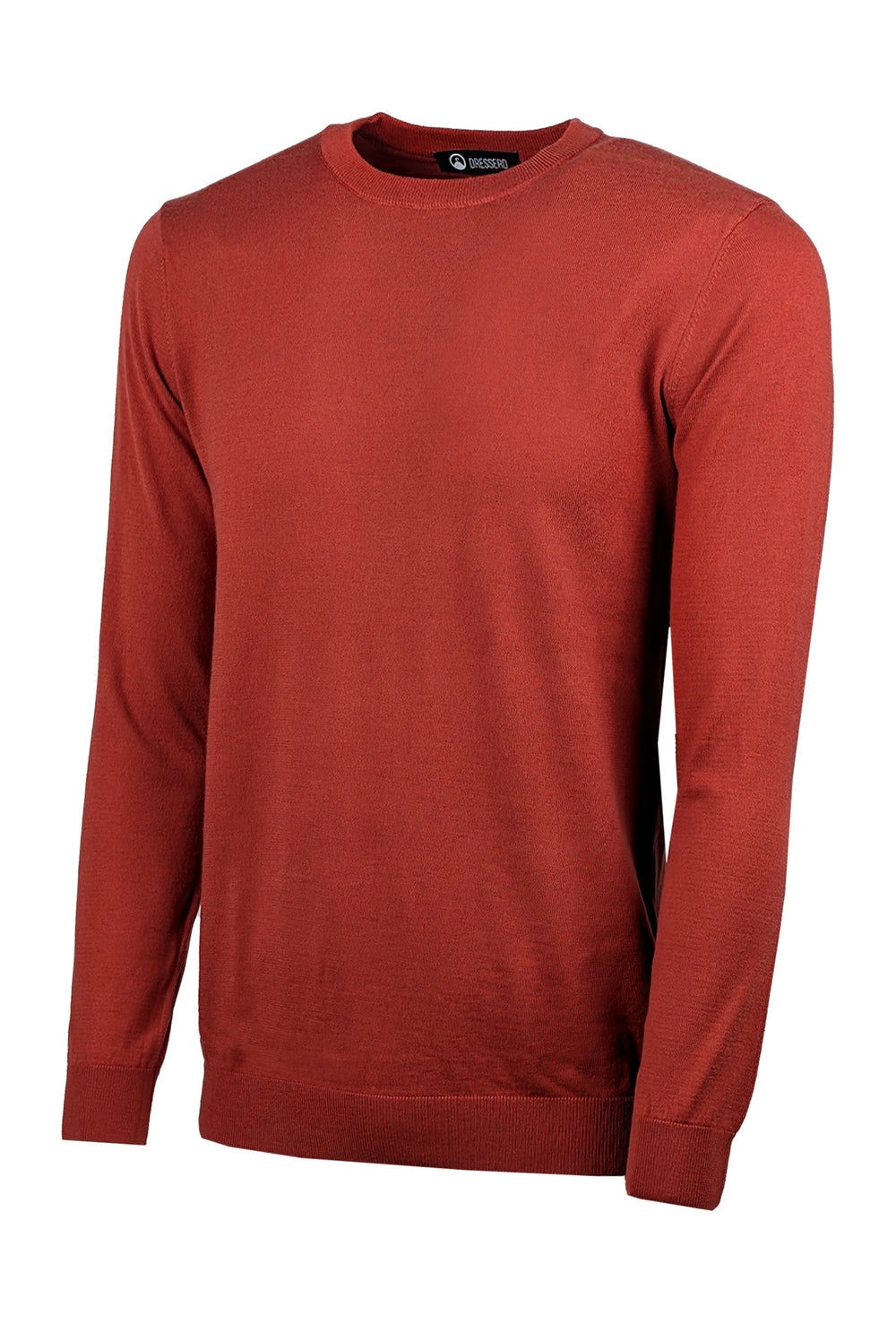 Maglia Uomo girocollo maglioncino Dresserd in lana rasata - RUGGINE
