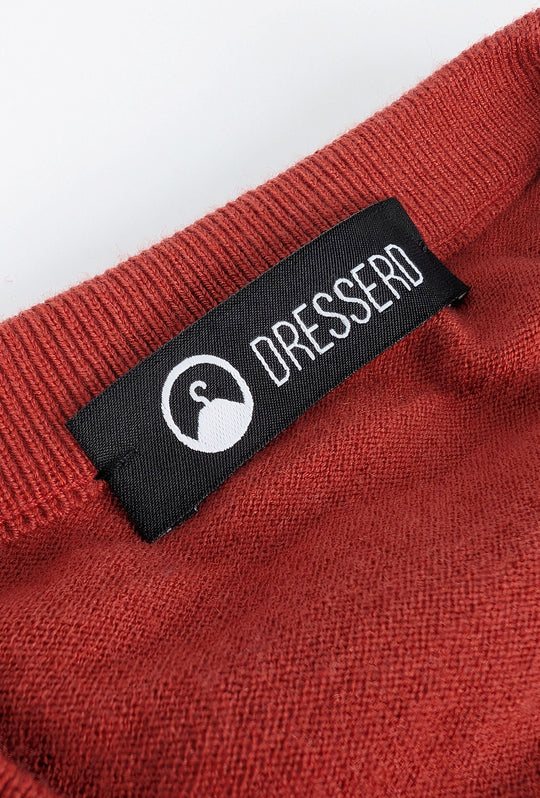 Maglia Uomo girocollo maglioncino Dresserd in lana rasata - RUGGINE